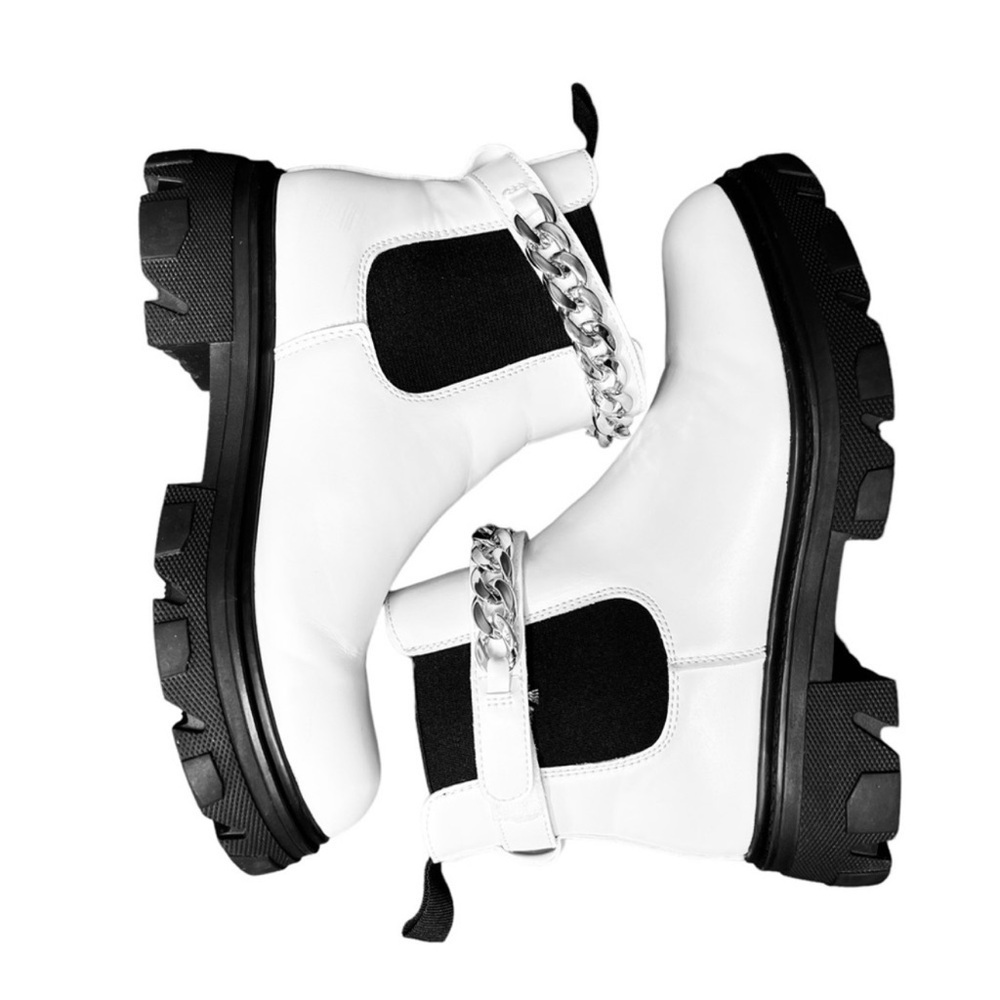 Cushionaire Clover Pull On Chunky Platform Combat Boots - Picture 8 of 10